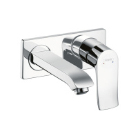 Смеситель для раковины настенный Hansgrohe Metris 31085000 хром