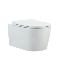 Подвесной безободковый унитаз с сиденьем микролифт beWash Albano 36383201