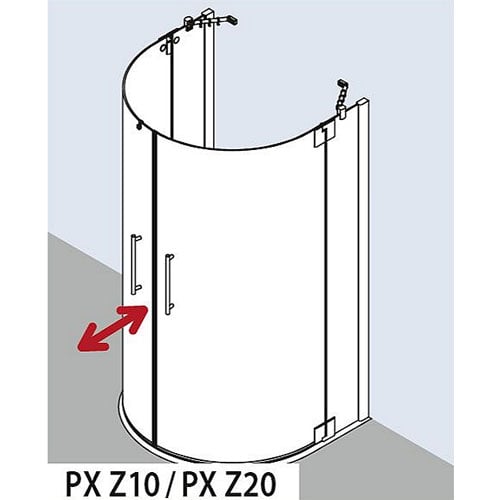 Душевой уголок Kermi Pasa PX Z10 08820VAK+Flame