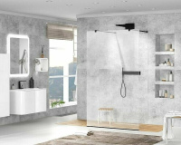 Душевая перегородка 80 см CEZARES LIBERTA LIBERTA-L-2-80-120-C-NERO