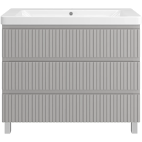 Тумба под раковину 105 Brevita Victory VIC-07105-50-03Я без раковины, серый шелк