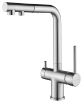 Смеситель для кухни с подключением к фильтру  Paulmark Serpentine Se213222-NI