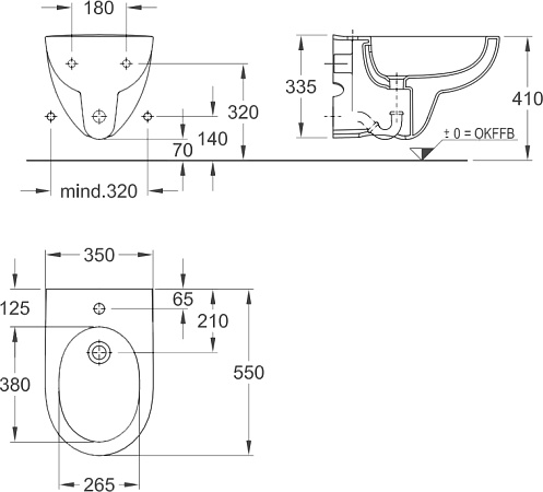 Биде подвесное Keramag Renova 233040000