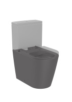 Унитаз напольный безободковый Roca Inspira Round   Rimless, BTW,  342529640 оникс