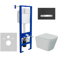 Комплект унитаза с инсталляцией Berges 043366 с клавишей смыва