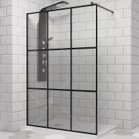 Душевая перегородка 140 см RGW WA-111 B Walk In 411011114-84 прозрачное