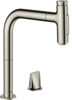 Смеситель для кухни Hansgrohe Metris Select M71 73819800 нержавеющая сталь