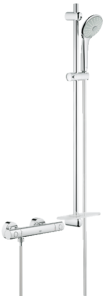 Термостат для душа Grohe Grohtherm 1000 Cosmopolitan с душевым гарнитуром Euphoria, 900 мм 34321 000 (34321000) Термостат для душа Grohe Grohtherm 1000 Cosmopolitan с душевым гарнитуром Euphoria, 900 мм 34321 000 (34321000)