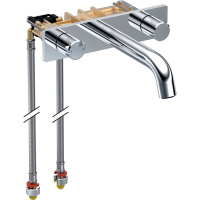 Смеситель для раковины Geberit ONE настенный, двухручковый, 116.460.21.1