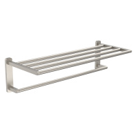 Полотенцедержатель с полкой WONZON & WOGHAND GRAFFITY, брашированный никель WW-9381-BN