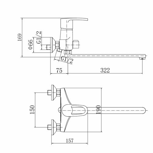Смеситель для ванны FASHUN  A2265
