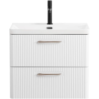 Тумба под раковину BelBagno Due DUE-500-2C-SO-BL-P без ручек, Bianco Lucido