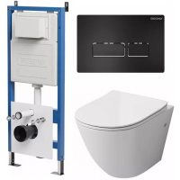 Комплект унитаза с инсталляцией Grossman Pragma 97.4411S.03.210 с клавишей смыва