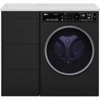 Тумба с раковиной под стиральную машину Brevita Grafit 40  Гавана 100 УТ000015083