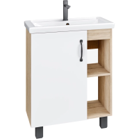 Тумба напольная Grossman ФЛАЙ-60 см 106001  дуб сонома/белая