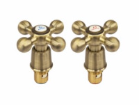 Маховик крест с кран-буксой KAISER 7520 Bronze, бронза