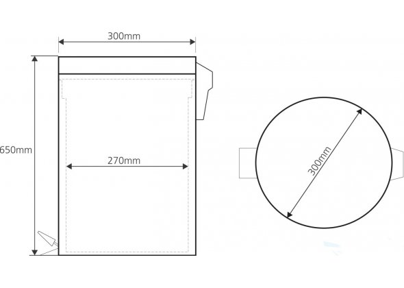 Мусорное ведро 30 л Bemeta Hotel 104315092