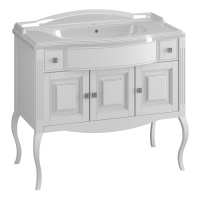 Тумба под раковину Opadiris Лаура 100  Z0000012805 белый без патины (без раковины)