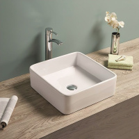 Раковина керамическая накладная (41x41) Art&Max AM-7050-D белый