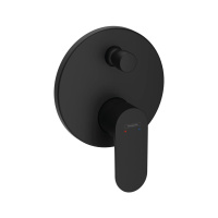 Смеситель для ванны встраиваемый с защитной комбинацией EN1717 Hansgrohe Rebris S 72467670 черный матовый
