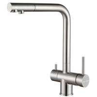 Смеситель для кухни с подключением к фильтру  Paulmark Skalen Sk213020-SS