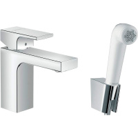 Смеситель для раковины с гигиеническим душем Hansgrohe Vernis Shape 71216000