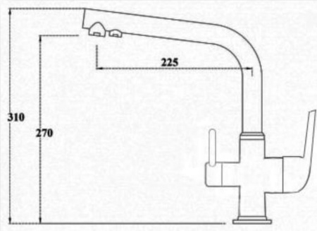 Смеситель для кухни BENNBERG CHROME 20F5051 (20F0313)