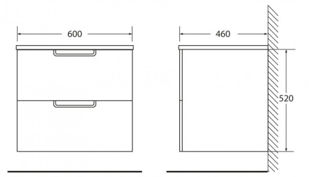Керамическая раковина (61х46) BelBagno Leticia BB600ETL