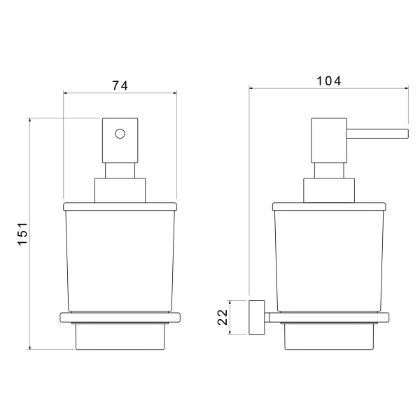 Дозатор для жидкого мыла Timo Torne 43139/00