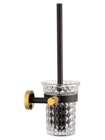 Туалетный ершик в комплекте WONZON & WOGHAND MAJESTIC, черный/золото WW-9229
