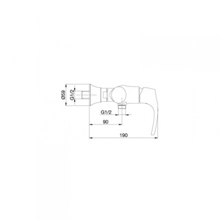 Смеситель для душа Jacob Delafon Symbol E71682-CP