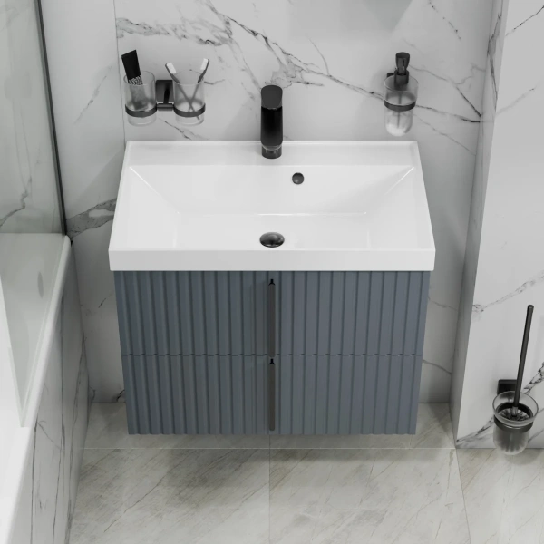 Тумба под раковину Санта Юпитер 700544 графит матовый,  без раковины