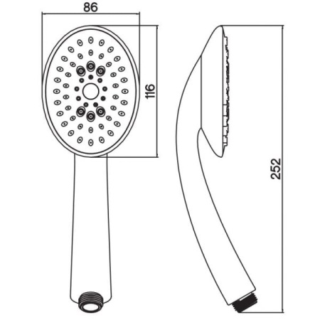 Душевая лейка Elghansa Hand Shower MB-016