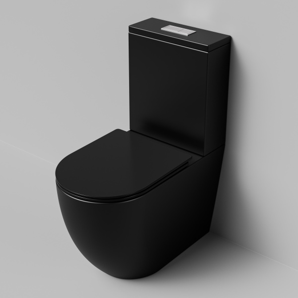 Унитаз напольный безободковый Grossman  GR-4494BMSQ с сиденьем микролифт