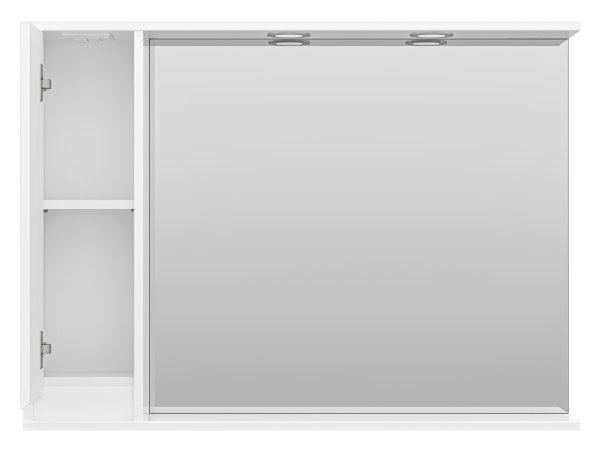 Зеркало-шкаф (98х72) Misty Алиса 100 левый Э-Али04100-01Л