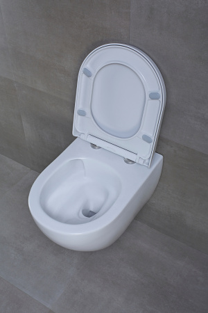 Подвесной безободковый унитаз с сиденьем микролифт beWash Bogen 88393201