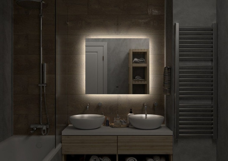 Зеркало с подсветкой Art&Max Perugia AM-Per-800-800-DS-F