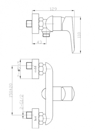 Смеситель WeltWasser Bonn 304 (10000002005)