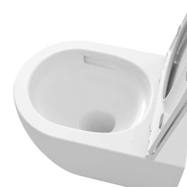 Унитаз подвесной безободковый Grossman  GR-4415SQ с сиденьем микролифт