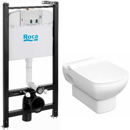 Комплект унитаз с инсталляцией Roca Dama Senso 893104680 (без кнопки)