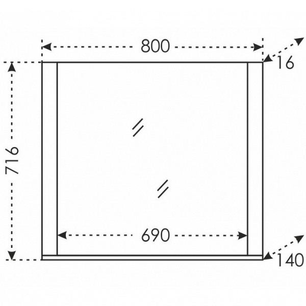 Зеркало СанТа Венера 80 121010