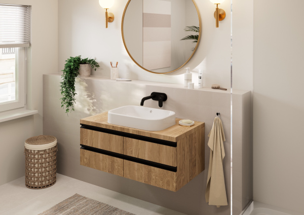 Смеситель для раковины Hansgrohe Vernis Blend 71576670 черный матовый