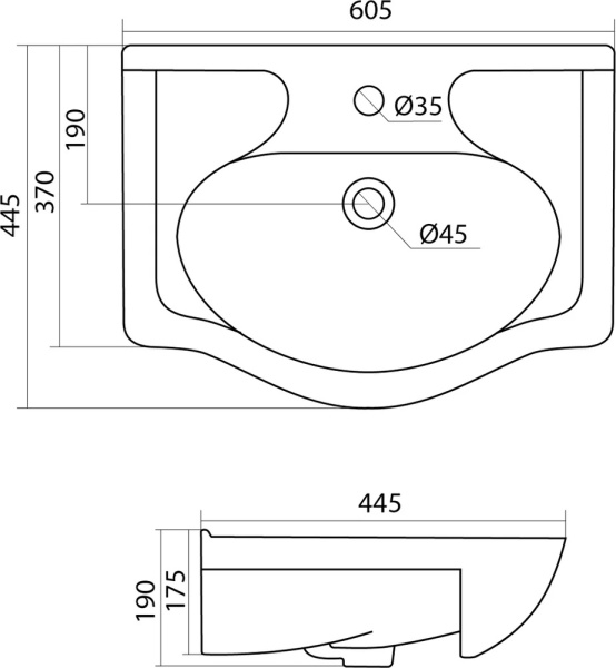 Тумба с раковиной Акватон Фиджи 59 1A1796K0FG010