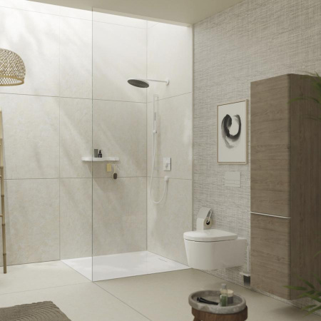 Ручной душ Hansgrohe Pulsify S 100 1jet EcoSmart 24125700 белый матовый