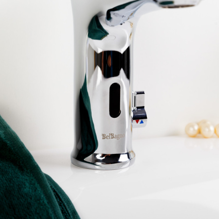 Электронный смеситель для раковины BelBagno KRAFT-ELV-CRM