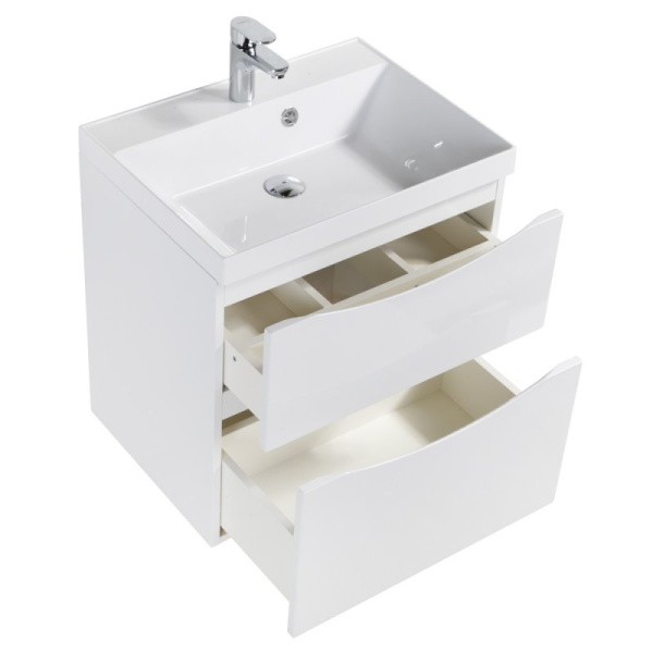 База под раковину подвесная BelBagno MARINO-H60-1200-2C-SO-BL-P Bianco Lucido