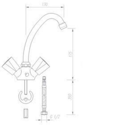 Смеситель для умывальника MOFEM EVROSTAR 140-2001-26