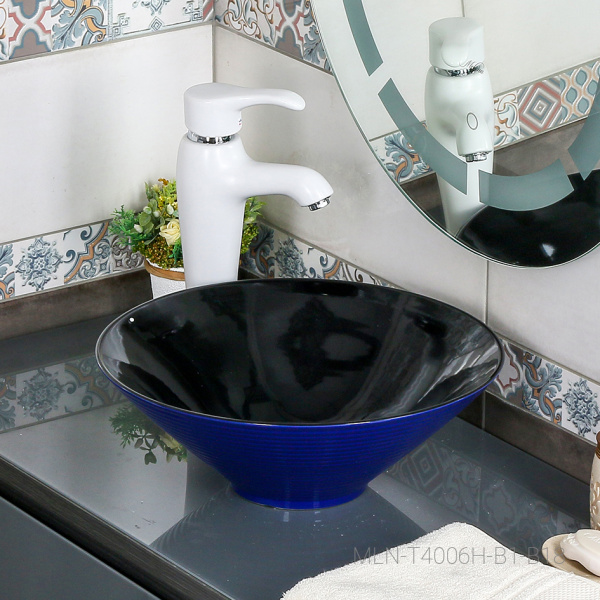 Раковина накладная (40,5х40,5) Melana 7020-B1+B18-806