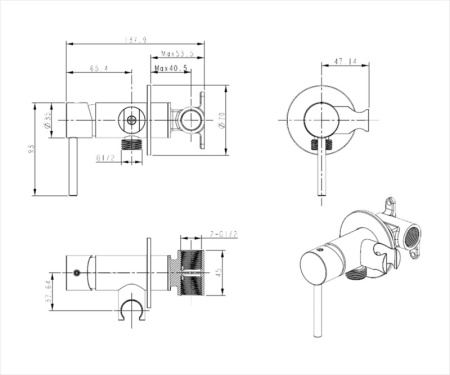 Гигиенический набор Bronze de Luxe Scandi 701B