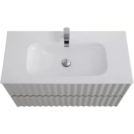 База под раковину Art&Max Еlegant AM-ELEGANT-800-2C-SO-GCM-LED Светло-серый матовый
